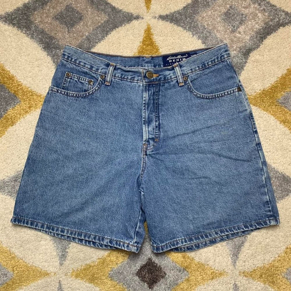 Vintage 90s Eddie Bauer Low Rise Denim Shorts